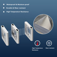 Tourniquet intelligent en acier inoxydable 304 avec fonction de comptage d'alarme anti-intrusion, moteur à courant continu 240V, sécurité renforcée