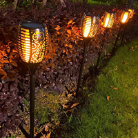 12LED Torche Lumières Danse Flammes Lampe ABS IP65 Étanche Extérieur Pelouse Led Solaire flamme Lumière