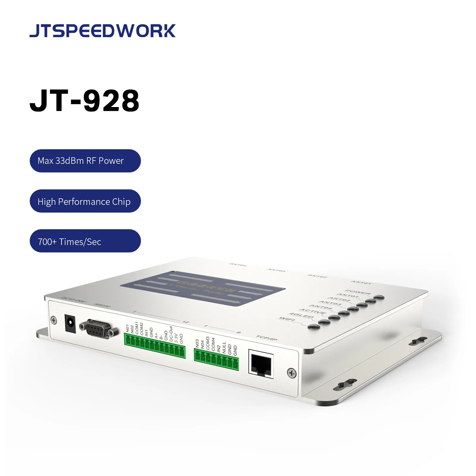 JT-928チャンネルEPCC1 Gen2プロトコルUHFRFIDゲート固定リーダー