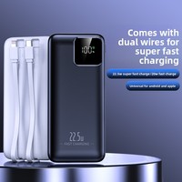 Batterie externe à charge ultra-rapide avec câble, PD22.5W, 10000mAh, 20000mAh, 30000mAh, chargeur portable, vente flash