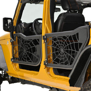 Offre Spéciale Hors Route Pièces 2/4 portes Demi-Porte En acier Araignée Style Tubulaire Porte Avec Réflexion Miroir Pour <span class=keywords><strong>Wrangler</strong></span> JK <span class=keywords><strong>2007</strong></span>-2017 - Product Image 3