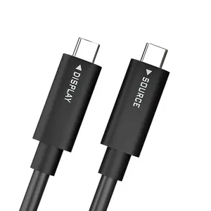 Active Optical Type c DP1.4/4-Lane 32G/s Fast Charge USB Cable 20V 3A Hybrid AOC Optical Usb-c for Video