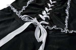 Ensemble d'uniforme de demoiselle d'honneur romantique grande taille S-L, lingerie sexy, costume de séduction, uniforme de jeu en gros - Product Image 6