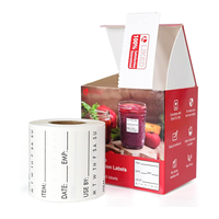 Étiquette thermique imprimable soluble, autocollant en papier écologique lavable pour préparation alimentaire en cuisine, pour oreiller, parapluie, soluble dans l'eau