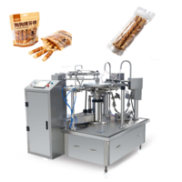 Machine d'emballage rotative continue entièrement automatique pour bâtonnets à mâcher pour chiens