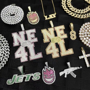 Elegante NY JETS Carta Logo Charm Necklace - Fan Accesorio Joyería - Product Image 4