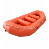 Bateau de rafting pour 8 personnes, 13 pieds (395 cm), résistant à l'usure et aux UV, avec plancher renforcé