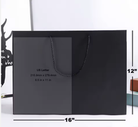 Sac de shopping mini de luxe pour boutique, impression offset, matériaux recyclés, recyclable, carton rose ivoire, ruban, nœud, vêtements, noir