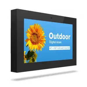 32 43 49 55 65 Inch Gas Station Lcd Outdoor Monitor Display Wall Mount Sign Ip65 Advertising Display Digital Signage