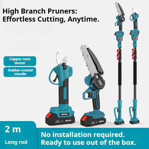 Brushless Telescopic Pruning Shears, Saw, Steel Blades, Suitable for Thick <b>Branches</b>, Gardening and Fruit <b>Trees</b> AT-2 Pru - Product Image 2
