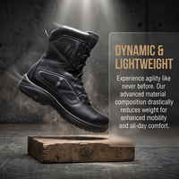 Chaussures de travail légères et protectrices de couleur personnalisée, chaussures de travail d'extérieur, chaussures de sécurité imperméables mi-hautes pour hommes