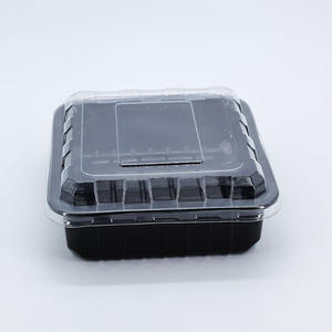 Caixa de Armazenamento de Alimentos Plástica Retangular <span class=keywords><strong>PET</strong></span> Barata com Tampa Dispensador de Alimentos Secos Personalizável - Product Image 3