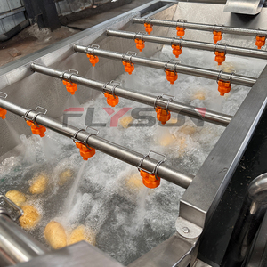 Ligne de production de chips de pommes de terre et de patates douces de qualité alimentaire pour la lavage, la découpe et la friteuse, destinée à la production en masse de chips croustillantes. - Product Image 2