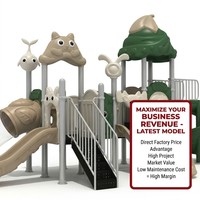 SageDelightRides Module de parc personnalisé, structure de jeu et toboggan pour enfants, en LLDPE et tubes en acier galvanisé, pour complexes balnéaires, fabricant