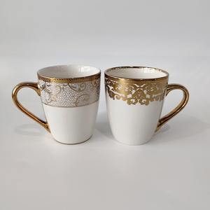 แก้วเซรามิกสีดำทองสุดหรูด้ามจับสีทองด้านเหมาะสำหรับสำนักงา<span class=keywords><strong>น</strong></span>ระดับไฮเอนด์การตกแต่งบ้า<span class=keywords><strong>น</strong></span>และเวลาดื่มกาแฟและชา - Product Image 4