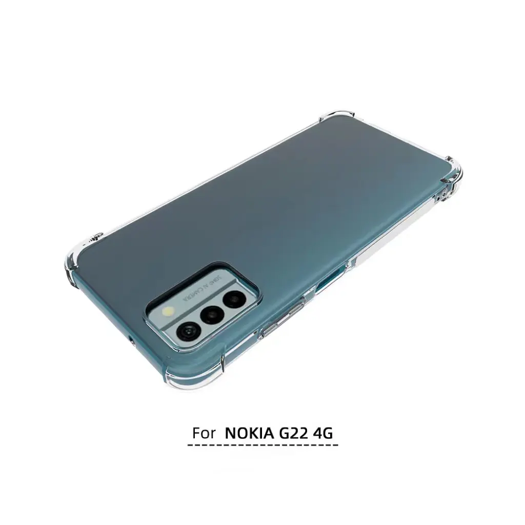 Shockproof Thin Silicone Cover, Yellowing-Resistant Slim Transparent TPU Phone Case,Clear Case for Nokia G 22 Phone Case