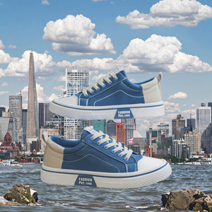 Men's Fashion Trendy Running <b>Canvas</b> Shoes Lace-Up Slip-On Comfortable Mesh Lining Breathable Soft PVC Bottom for Spring Winter - Product Image 3