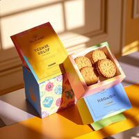 Caja de galletas Embalaje de papel Caja de regalo de cartón para envío de alimentos Caja de correo
