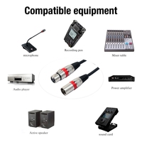 Câble audio micro blindé XLR mâle 3 broches vers XLR femelle de 5 m avec gaine en PVC pour connecter microphones et équipement de studio