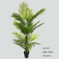 Real Touch bunga Hawaii buatan Mini dekorasi rumah besar bambu Yucca pot plastik dalam ruangan luar ruangan sentuhan nyata telapak kelapa