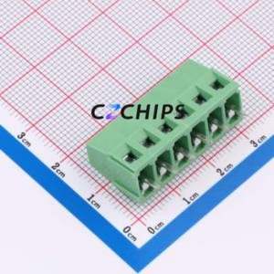C50128V-6P0G36 Screw Terminal Block Through hole Component (THT),P=5mm Connector 1x6P 5mm 6P 1 - Product Image 2