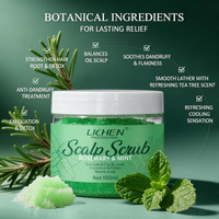 Gommage capillaire au romarin et à la menthe sous marque privée, exfoliant nettoyant en profondeur, traitement antipelliculaire, shampoing exfoliant, prix de gros OEM ODM