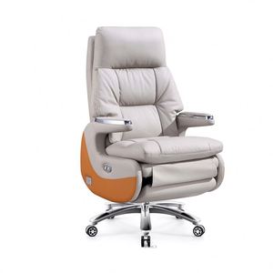 Wholesale Genuine Leather Chair Electric Big Size Electric Massage Office Chair Custom Reclining Office Chair with <b>Footrest</b> - Product Image 1