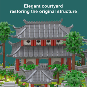 Bộ đồ chơi lắp ráp mô hình kiến trúc Trung Hoa vi mô kim cương, vườn Tô Châu, dòng sản phẩm trang trí nhà cửa - Product Image 6