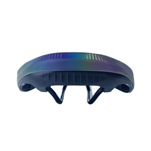 Selle de vélo PUSAI couleur arc-en-ciel avec rail en acier 25,5x16,5cm 364g - Product Image 4