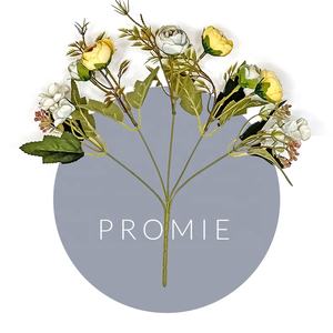 オーキッドブーケ花人工生地花植物結婚式パーティー用ホームテーブルデコレーション - Product Image 4