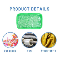 Packs de thérapie personnalisables en gel PVC avec support en peluche, chauds ou froids, pour le soulagement de la douleur et la récupération musculaire