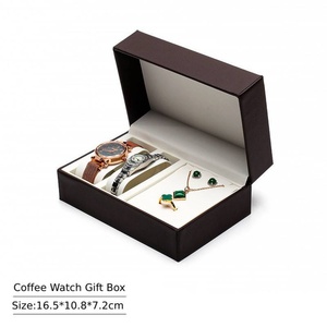 Bonitas Cajas para Relojes y Joyas, Caja con Tapa Abatible para Relojes y Joyas, para el Día de San Valentín, Caja para Relojes y Joyas para Hombre - Product Image 6
