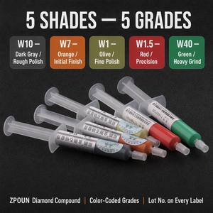 Pâte à polir super dure au zirconium diamanté pour le polissage de moules métalliques, verre, céramique et miroirs, en <span class=keywords><strong>seringue</strong></span>, W0.5 W40, plusieurs granulométries - Product Image 3