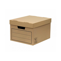 Caja de Cartón Estándar Económica para Almacenamiento de Archivos con Tapas