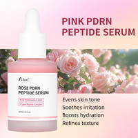 Sérum Visage Rose PDRN Peptide en Gros, Lissant, Hydratant, Raffermissant et Éclaircissant à la Niacinamide