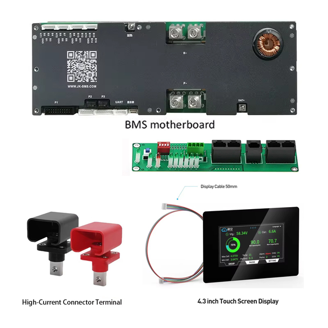 JK Energy Storage BMS JK-PB1A16S10P JK-PB1A16S15P JK-PB2A16S20P JK-PB2A16S30P V19 16S 48V Lifepo4 Inverter BMS DDP Shipping