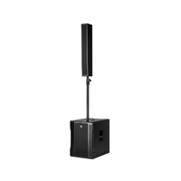 EVOX 12 Enceinte colonne active 8 x 4 pouces, système audio à deux canaux, 1400W, facile à transporter