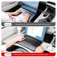 Table de repas pliable en cuir pour siège passager avant de voiture, compatible avec les modèles Zeekr 7X/9X/X/007, modification de bureau mobile