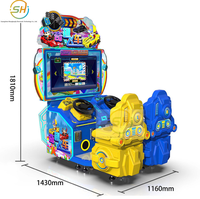 Console de jeu de course amusante pour enfants, best-seller 2026, voiture de course colorée à monnayeur de 32 pouces