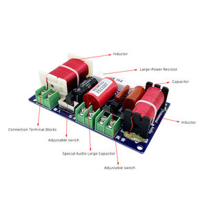 ครอสโอเวอร์ลำโพงเสียงแหลมเบส 250W ระดับมืออาชีพ แบบ 2 ทาง สำหรับทวีตเตอร์และวูฟเฟอร์ ตัวแบ่งความถี่เสียงสูงต่ำ WEAH 204 - Product Image 5