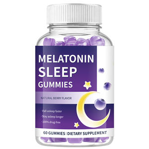 Superfood Sugar-Free Deep Sleep High Strength 5mg/10mg Melatonin Herbal Gummies Supplement for Adults <strong>Vitamins</strong> for Stress Sleep - Product Image 1