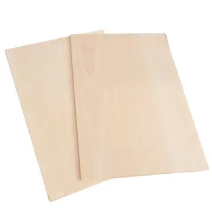 DIE 1.5--6MM Natural Wood sheets laser cutting Commercial Basswood Plywood