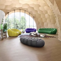 Canapé Bulle Rembourré, Ensemble de Canapés Modulaires Modernes pour Salon, Confortable, Tissu 3D, Double Usage Hiver/Été