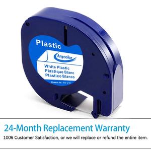 <span class=keywords><strong>12mm</strong></span> negro blanco <span class=keywords><strong>DYMO</strong></span> <span class=keywords><strong>LetraTag</strong></span> 100T cintas de impresora <span class=keywords><strong>cinta</strong></span> de etiquetas de plástico térmico Compatible 91201 para plástico térmico adhesivo - Product Image 6