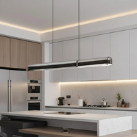 Lustre et suspensions modernes en acrylique Seeky avec LED, faciles à installer soi-même, pour l'éclairage de plafond de restaurant et salle à manger