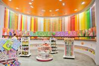 Design d'intérieur de confiserie, décoration de bar à bonbons, présentoirs pour magasin de chocolat, armoire à bonbons pour sucettes