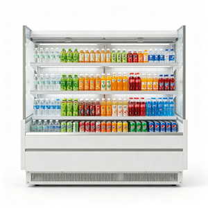 Petit meuble vertical à rideau d'air, vitrine de préservation des boissons de type ouvert, économe en énergie et à faible consommation - Product Image 4