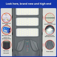 Lampadaires alimentés par l'énergie solaire fabricant prix aluminium étanche Ip65 100w 200w 300w 400w 500W zones rurales lampes solaires à LED