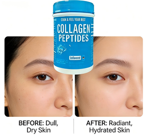 Poudre de peptides de collagène non aromatisée |   Complément alimentaire |   Soutient la santé <span class=keywords><strong>des</strong></span> cheveux, de la peau, <span class=keywords><strong>des</strong></span> ongles et <span class=keywords><strong>des</strong></span> articulations |   Poids Net 20 oz - Product Image 5