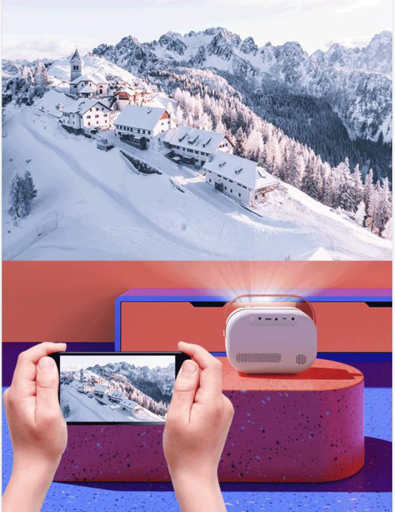 1000 Lumens YG230 Mini LED Projectors LCD Portable Android Pocket
